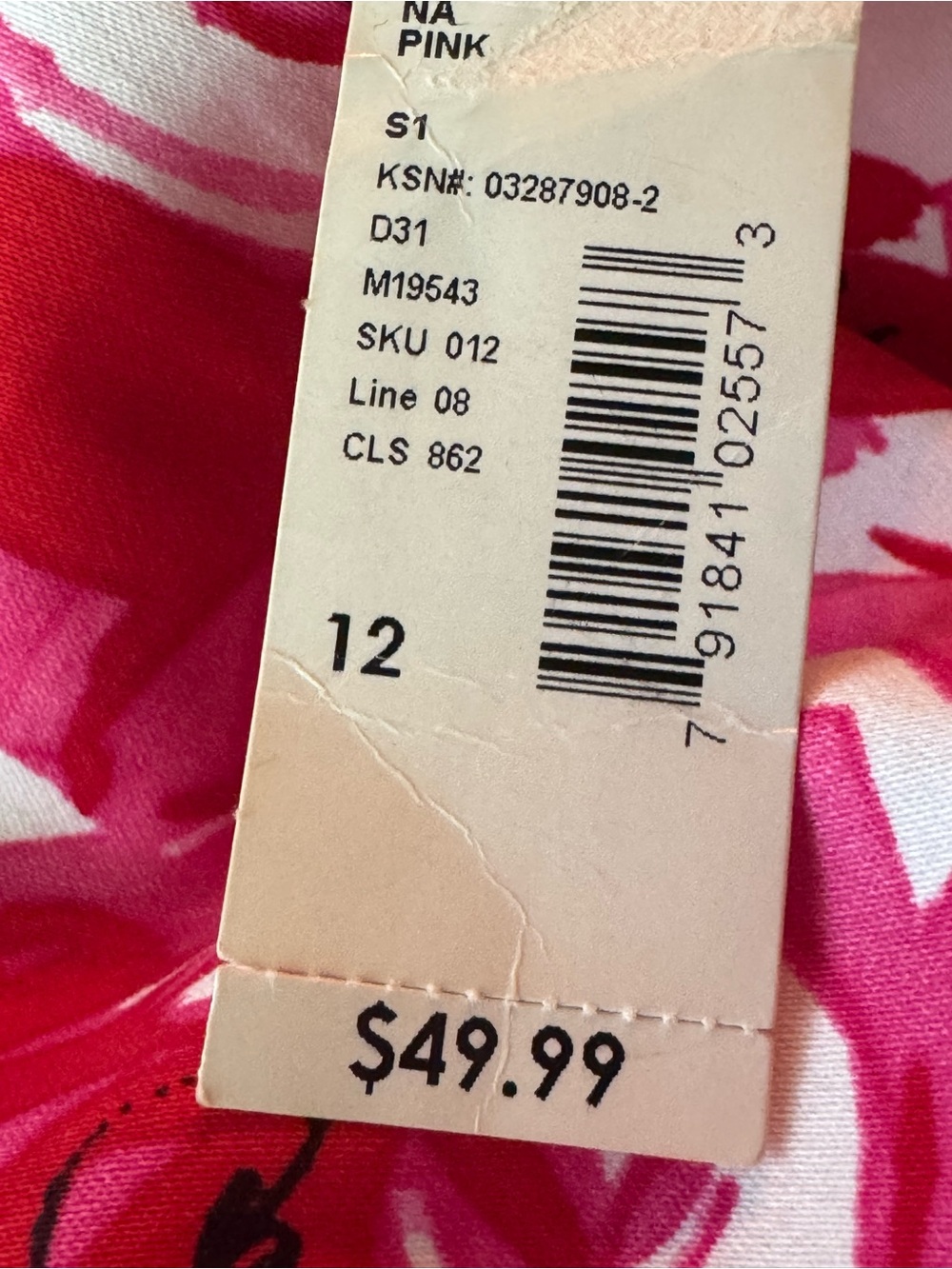 B. Smart Pink Floral Midi Dress nwt 12 - Picture 8 of 9